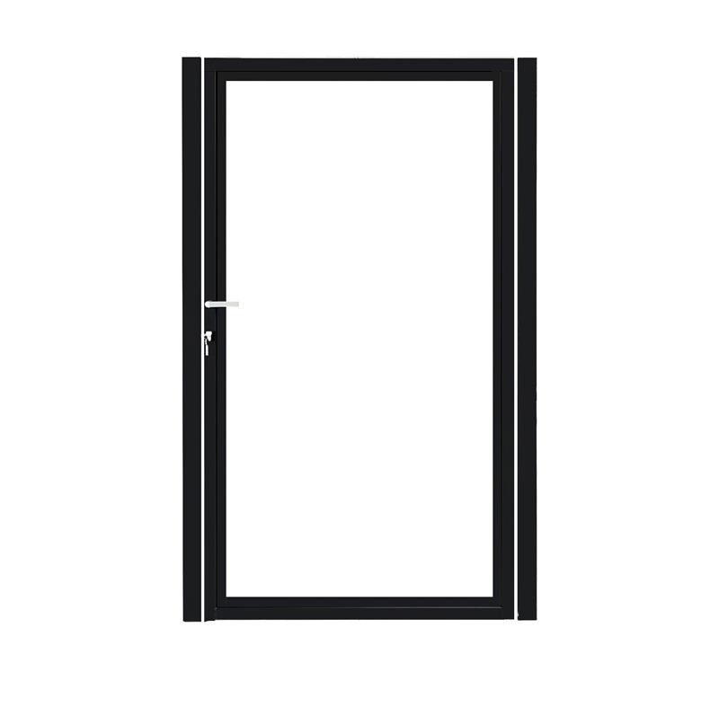 CompoGarden composiet poort Rhombus horizontaal – Teak met zwart stalen frame