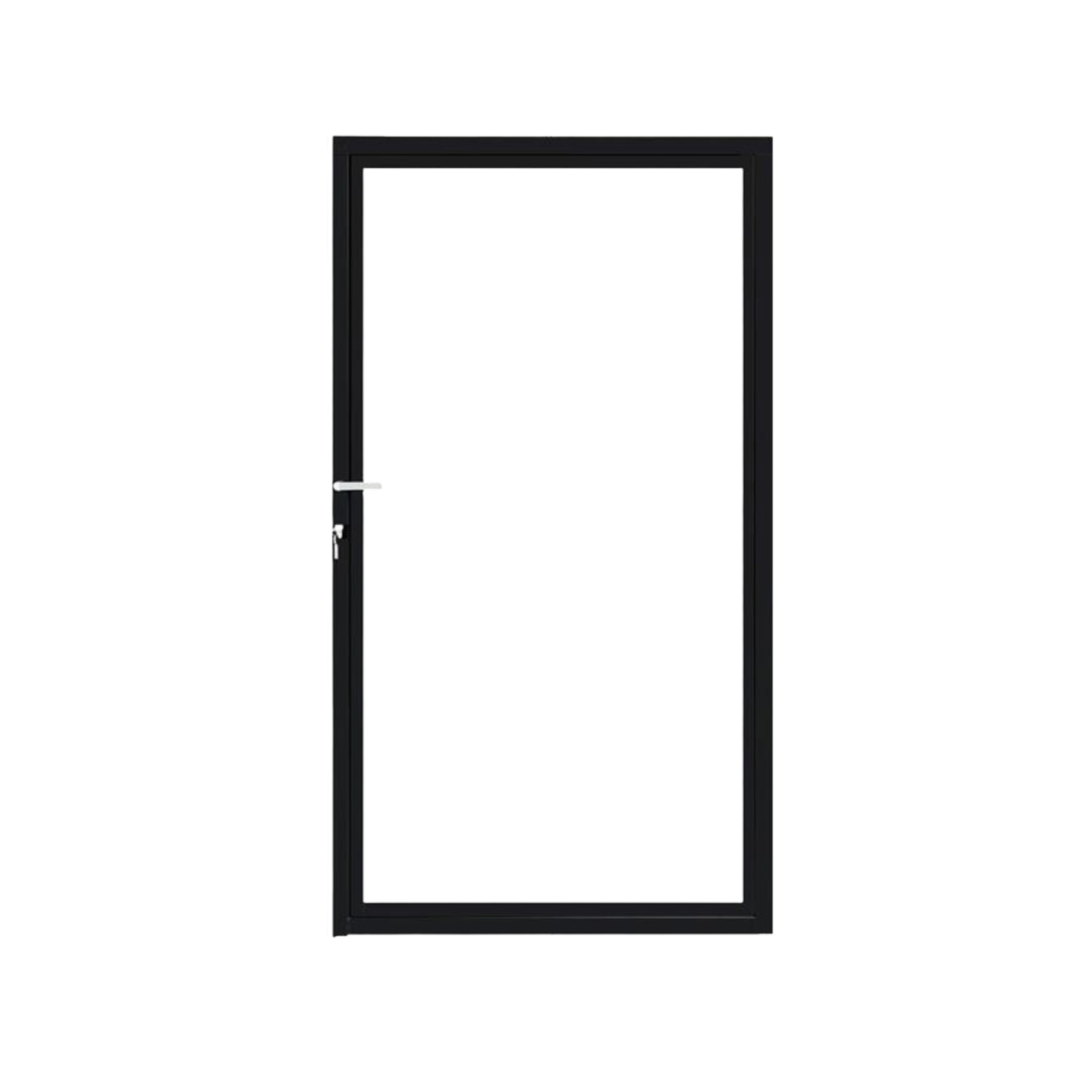 CompoGarden composiet poort Rhombus horizontaal – Antraciet met zwart stalen frame