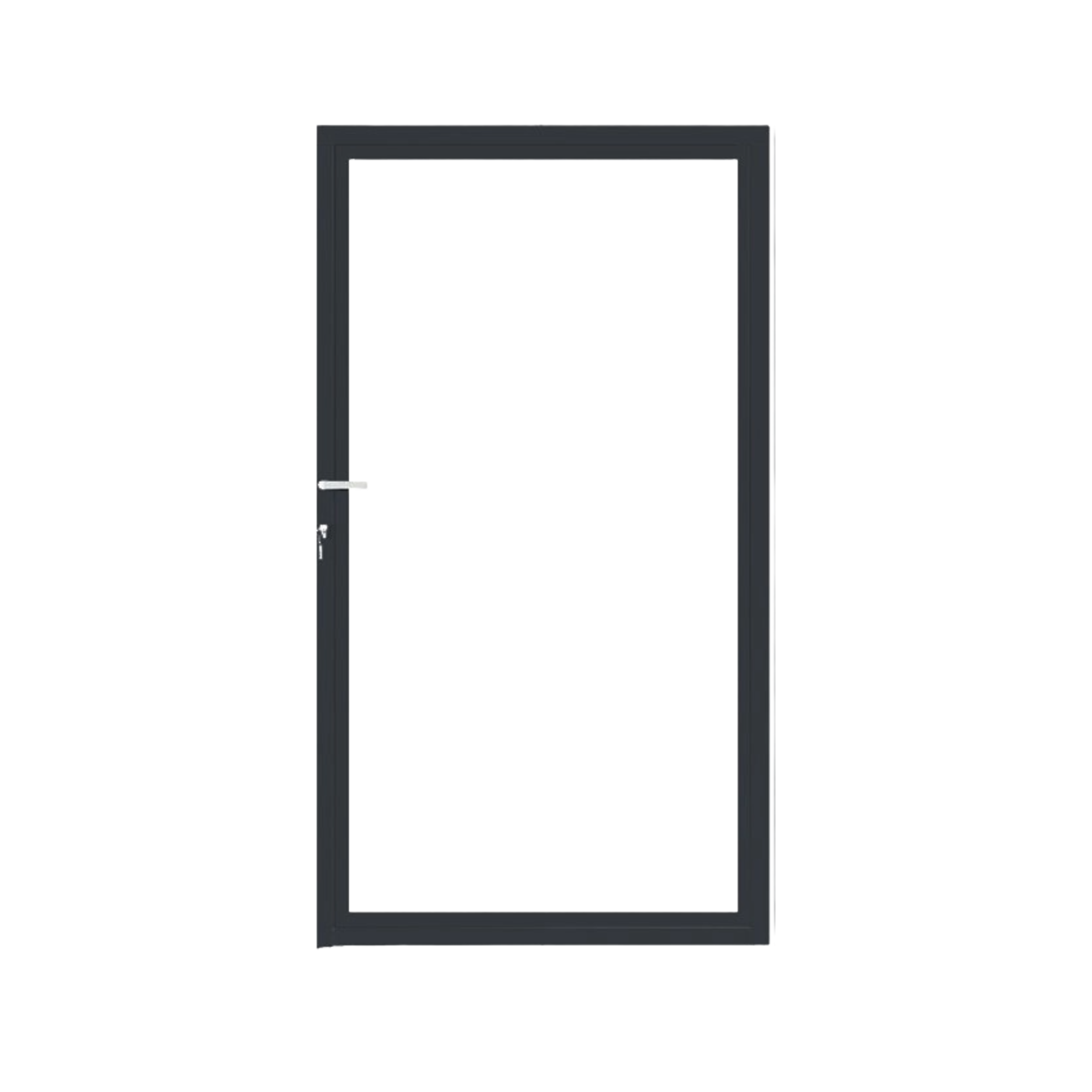 CompoGarden composiet poort Rhombus horizontaal – Antraciet met aluminium frame
